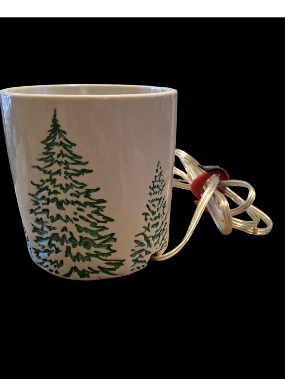 Yankee Candle "Glittered Pine Trees" Ceramic Electric Wax Or Tart Warmer